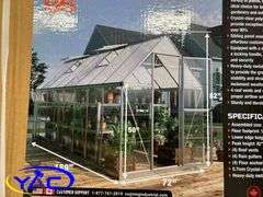 6' x 16' Greenhouse Crystal Clear