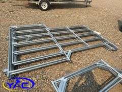 5- Galvanized Livestock Panel W/ Gate (BUYER MUST PAY 5X THE BID PRICE)