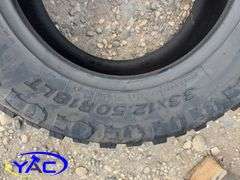 4- 33 x 12.50R18LT Tires (BUYER MUST PAY 4X THE BID PRICE)