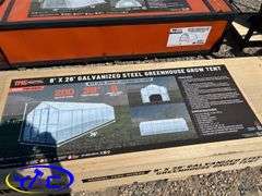 8' x 26' Galvanized Steel Greenhouse W/ 20MIL Leno Cover