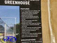 6' x 12' Greenhouse Crystal Clear