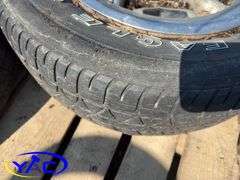 4- 205/75R14 Tires & Rims Off Of A Chevy (Rims Only Tires Weathered And Cracked)