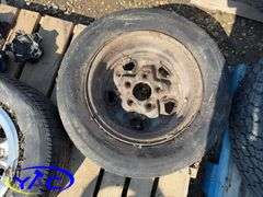 4- 205/75R14 Tires & Rims Off Of A Chevy (Rims Only Tires Weathered And Cracked)