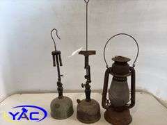3- Antique Oil Lamps