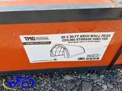 20 ' x 30' Arch Wall Peak Ceiling Storage Shelter W/ PE Cover