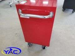 Red Cabinet Tool Box On Wheels