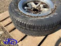 4- 205/75R14 Tires & Rims Off Of A Chevy (Rims Only Tires Weathered And Cracked)
