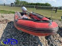 MERCURY INFLATABLE BOAT W/ 2006 EASYLOADER TRAILER