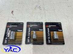Approx. 40pcs Assorted Metric & Standard Sockets