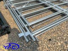 5- Galvanized Livestock Panel W/ Gate (BUYER MUST PAY 5X THE BID PRICE)