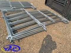 5- Galvanized Livestock Panel W/ Gate (BUYER MUST PAY 5X THE BID PRICE)