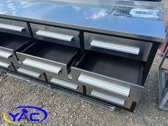 7FT 20 Drawers Stainless Steel Workbench