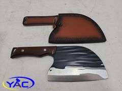 Cleaver W/ Leather Sheath 6" Blade