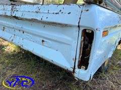 Blue & White Truck Topper On Wheels