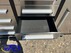 7 Ft 10 Drawers Stainless Steel WorkBench