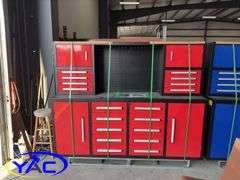 Steelman 7" Garage Cabinet Workbench - 18 Drawers & 4 Cabinets