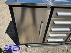 7 Ft 10 Drawers Stainless Steel WorkBench