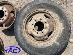 4- 16" Dual Wheels For 1Ton 225/75R16 & 2- Wheels ( Weather Worn and Cracked)