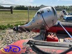 MERCURY INFLATABLE BOAT W/ 2006 EASYLOADER TRAILER