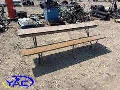 Folding Cafeteria Table On Wheels