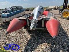 MERCURY INFLATABLE BOAT W/ 2006 EASYLOADER TRAILER