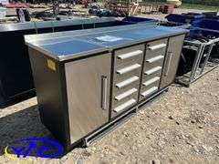 7 Ft 10 Drawers Stainless Steel WorkBench