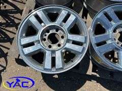 4- 18" Aluminum Ford Rims W/ Center Caps & Lug Nuts