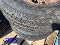 4- 205/75R14 Tires & Rims Off Of A Chevy (Rims Only Tires Weathered And Cracked)