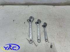 3pc Adjustable Wrenches (8", 10", 12")
