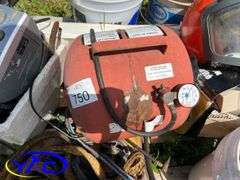 Pallet W/ Funnels, Air Tank, Misc. Shop Items