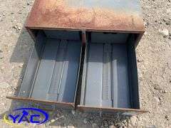 2 Drawer Metal Storage - 20"w x 8"h