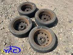 4- 205/55R16 Tires & Rims Off Honda