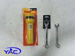 5/8" & 14 Wrenches, Garrity Value Lite Flashlights