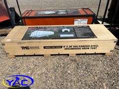 8' x 26' Galvanized Steel Greenhouse W/ 20MIL Leno Cover