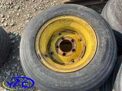 8- Assorted 9.5L-15 Implement Tires W/ Rims