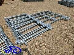 5- Galvanized Livestock Panel W/ Gate (BUYER MUST PAY 5X THE BID PRICE)