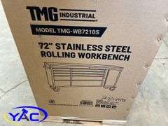 72" Stainless Steel Rolling Workbench