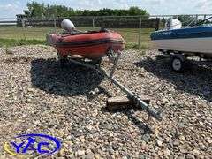 MERCURY INFLATABLE BOAT W/ 2006 EASYLOADER TRAILER