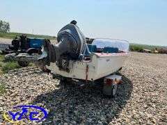 1975 BOAT W/ 65HP EVENRUDE MOTOR & 1975 EASYLOADER TRAILER