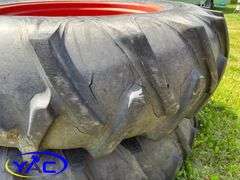 2- Goodyear 18.4-38 Tires On Rims