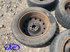 4- 205/55R16 Tires & Rims Off Honda