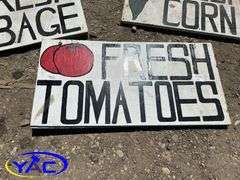 3- Large Wood Signs