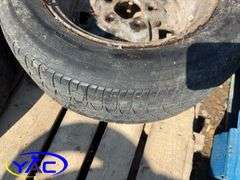 4- 205/75R14 Tires & Rims Off Of A Chevy (Rims Only Tires Weathered And Cracked)
