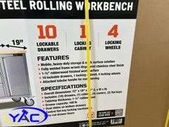 72" Stainless Steel Rolling Workbench