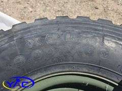 4 - 9.00R16 Tires On Rims (BUYER MUST PAY 4X THE BID PRICE)
