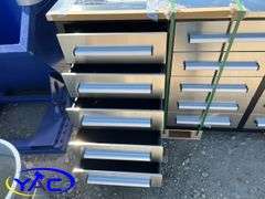 Steelman 7 Ft 20 Drawer Stainless Steel  Workbench