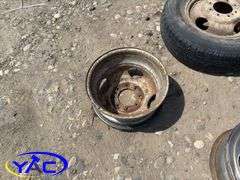 4- 16" Dual Wheels For 1Ton 225/75R16 & 2- Wheels ( Weather Worn and Cracked)