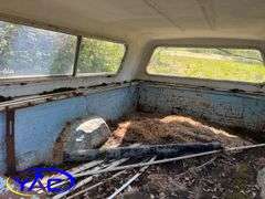 Blue & White Truck Topper On Wheels