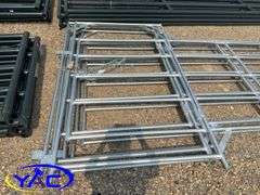 5- Galvanized Livestock Panel W/ Gate (BUYER MUST PAY 5X THE BID PRICE)