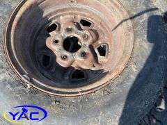 4- 205/75R14 Tires & Rims Off Of A Chevy (Rims Only Tires Weathered And Cracked)